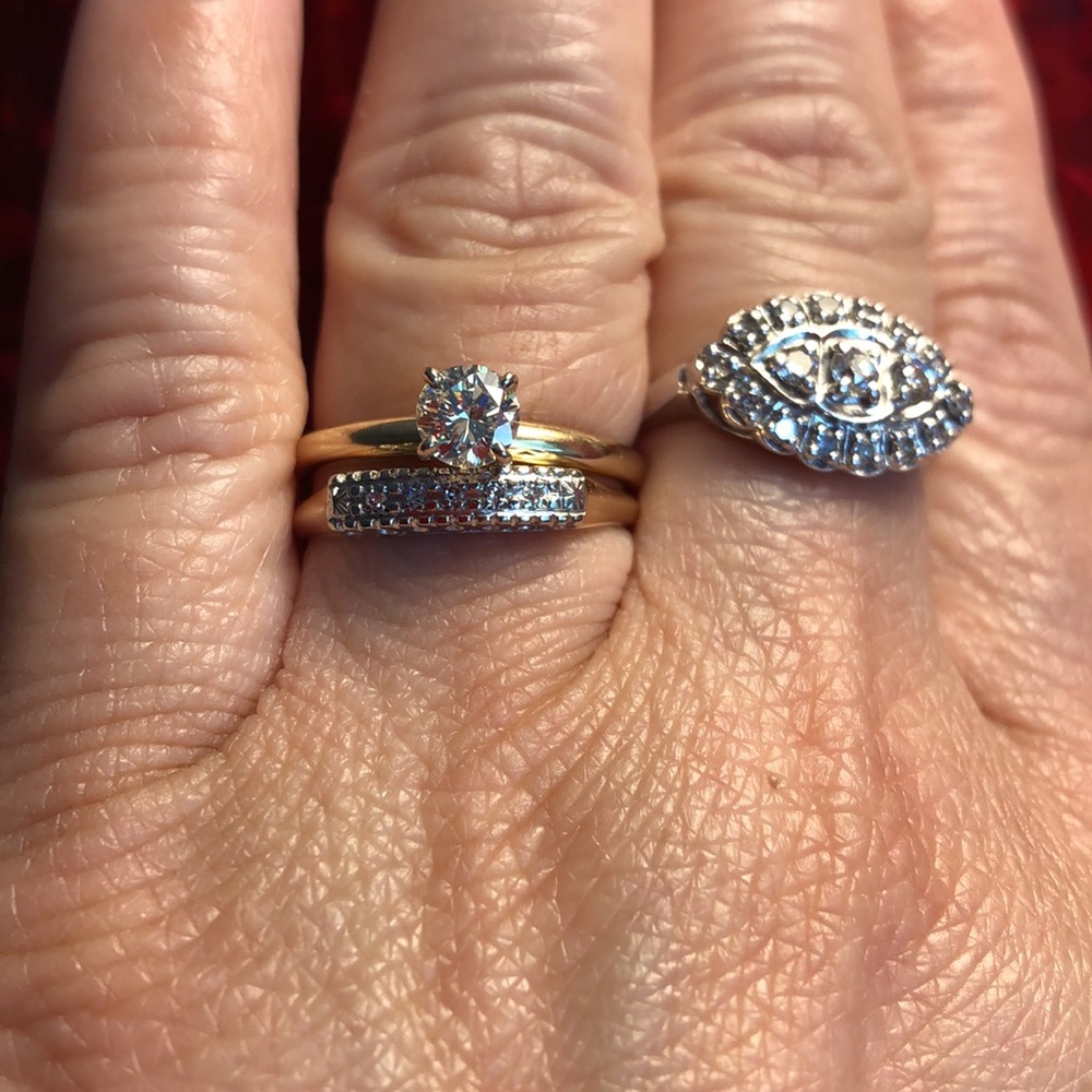 FLASH SALE 🌺🌺 14k gold round diamond engagement ring is approx. .45ct - Picture 14 of 14